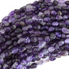 Natural Purple Amethyst Pebble Nugget Beads 15.5