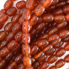 8mm red carnelian barrel beads15.5