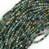 Natural Faceted Multicolor Chrysocolla Round Beads 15.5