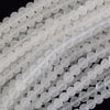 Natural Matte Clear Crystal Quartz Round Beads Gemstone 15