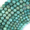 Natural African Green Amazonite Round Beads Gemstone 15