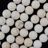 Matte White Turquoise Round Beads Gemstone 15.5