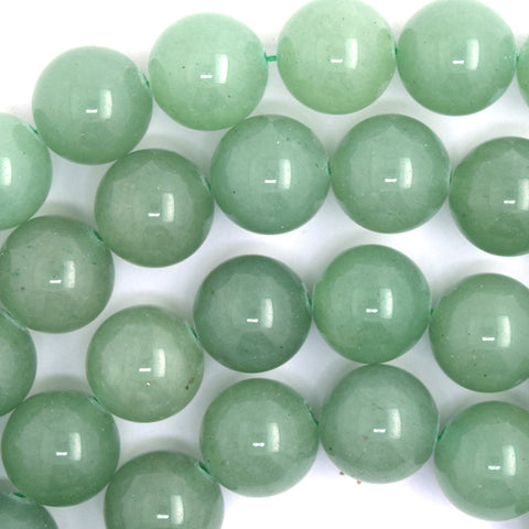 13mm natural green aventurine tube beads 15.5" strand