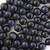 Blue Goldstone Round Beads Gemstone 14.5