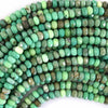 Natural Faceted Green Chrysoprase Rondelle Button Beads 15.5