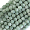 Matte Burma Colored Jade Round Beads 15