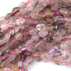 6mm - 8mm natural auralite 23 pebble nugget beads 15.5