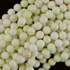 Natural Lemon Chrysoprase Round Beads Gemstone 15.5