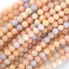 Morganite Colored Quartz Round Beads Gemstone 15