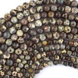 AA Natural Mexican Orbicular Jasper Round Beads Gemstone 15.5
