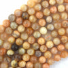 Natural Multicolor Sunstone Round Beads Gemstone 15.5