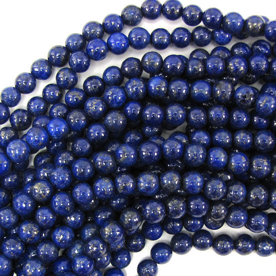 Blue Lapis Lazuli Round Beads 15" Strand 2mm 3mm 4mm 6mm 8mm 10mm 12mm 14mm