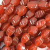 12mm red carnelian twist swirl beads 15