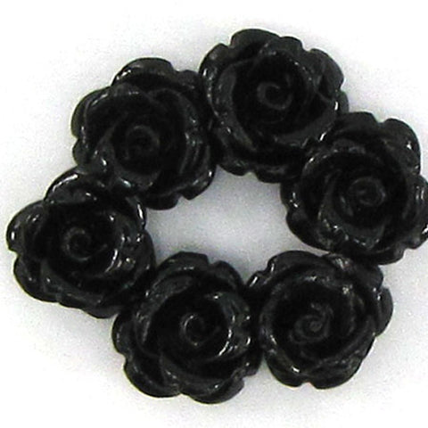 15mm synthetic coral carved chrysanthemum flower earring pair rose magenta