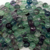 Natural Faceted Rainbow Fluorite Round Beads Gemstone 15