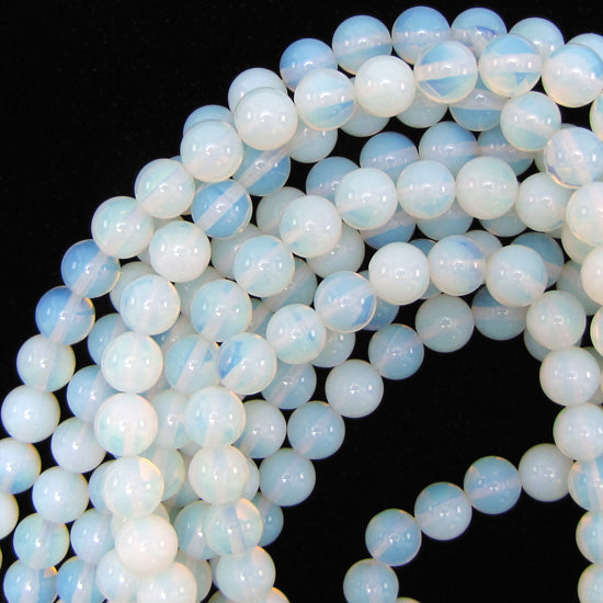 Opalite Quartz Round Beads Gemstone 14.5" Strand 4mm 6mm 8mm 10mm