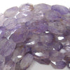 25mm - 30mm natural faceted amethyst nugget beads 15.5