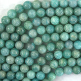 Natural African Green Amazonite Round Beads Gemstone 15.5