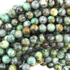 Natural African Turquoise Round Beads 15.5