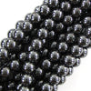 Natural Hematite Round Beads Gemstone 15
