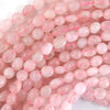 Natural Pink Rose Quartz Pebble Nugget Beads 15.5
