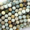 Natural Faceted Amazonite Round Beads 14.5