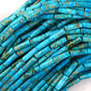 13mm Sea Sediment Jasper Tube Beads Gemstone 15.5