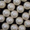 18mm ivory white plastic pearl round beads 15