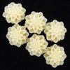 15mm synthetic coral chrysanthemum flower beads 15