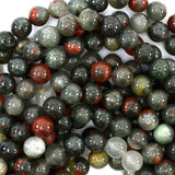 Natural African Blood Agate Round Beads 15