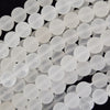 Natural Matte Clear Crystal Quartz Round Beads Gemstone 15