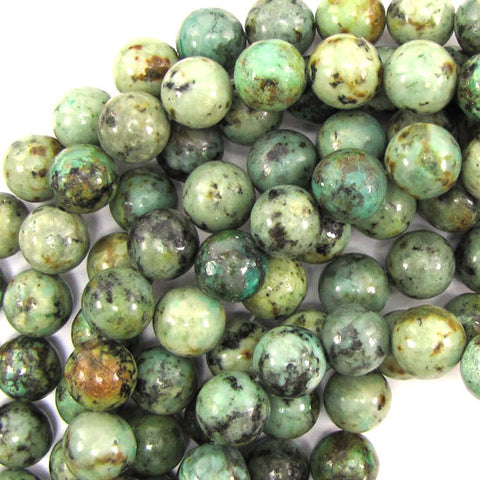 25mm green mosaic flower turquoise barrel beads 16" strand