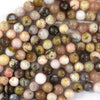 Natural Peruvian Multicolor Pink Opal Round Beads 15