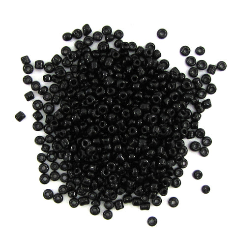Black Glass Round Beads Gemstone 14" Strand 6mm 8mm 10mm