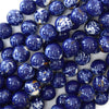 10mm synthetic lapis blue sea sediment jasper round beads 15.5