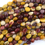 Natural Mookaite Pebble Nugget Beads 15.5