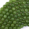 Canada Light Green Jade Round Beads Gemstone 15