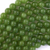 Canada Light Green Jade Round Beads Gemstone 15