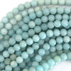 Natural Blue Amazonite Round Beads Gemstone 15