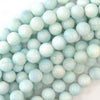 10mm natural light blue hemimorphite round beads 15.5