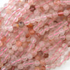 Natural Pink Red Hematoid Quartz Round Beads 15