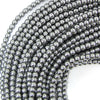 Silver Hematite Round Beads Gemstone 15