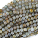 Natural Light Blue Opal Round Beads Gemstone 15