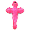 2 pieces 42mm magenta turquoise cross pendant bead