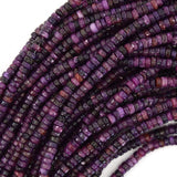 Purple Lepidolite Heishi Disc Beads 15.5