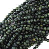 Natural Green Kambaba Jasper Round Beads 15