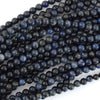 AA grade Natural Blue Dumortierite Round Beads 15.5