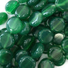 14mm - 15mm green onyx coin beads 11