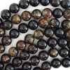 Natural Genuine Golden Phlogopite Round Beads 15.5