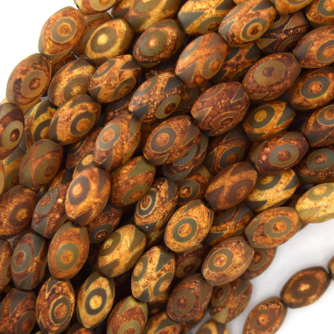 6mm matte brown stripe agate round beads 15" strand